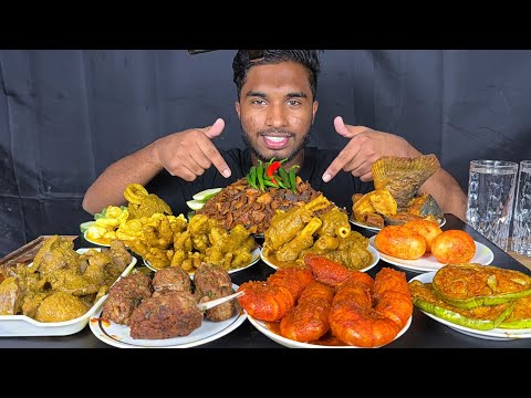 mutton curry, chicken liver, prawns masala curry, fish fry, goat lungs, chicken feet, mutton kabab