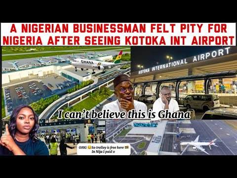 A NIGERIAN MAN WEPT 🥹AFTER SEEING GHANA KOTOKA AIRPORT WISHES IT WAS NIGERIA AIRPORT