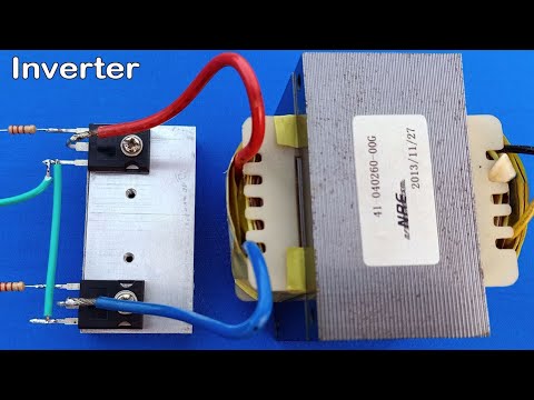 DIY 12v DC to 220v AC Inverter, Power Inverter using Transistor TIP3055