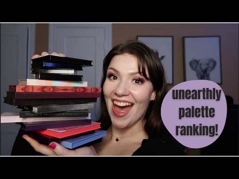 ranking all of my Unearthly Cosmetics palettes!