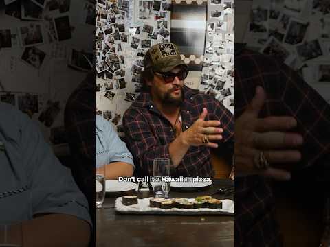Jason Momoa "don't call it a Hawaiian pizza" #shorts #pizza #celebrity