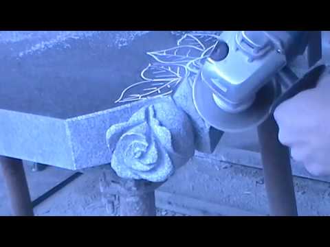 Как вырезать розу из гранита. Изготовление памятников Тамбов