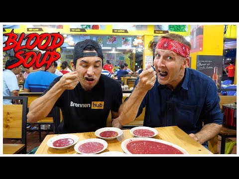 The Most DANGEROUS Food in Vietnam... (Tiết Canh)