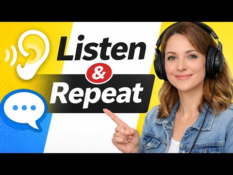 Learn English with podcast | slow english listening & fluency practice | a1 & a2 shadowing practice