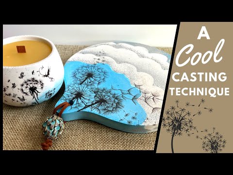 AMAZING EFFECT Layering Aqua Cast Casting Compound - Candle and Tray Tutorial