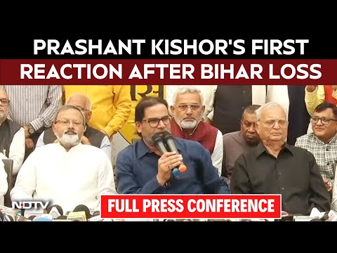 Prashant Kishor Press Conference Today | Prashant Kishor Takes Blame For Bihar Loss