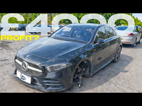 How I made £4,000 in 4 HOURS flipping a crash damaged Mercedes Benz