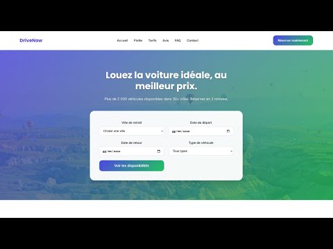 Crée un Site Web de Voyage Moderne en HTML & CSS (Tutoriel Complet 2025)