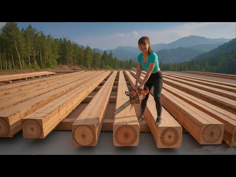 Building a Standard Wooden House: Solid Foundation – Sturdy Frame – Durable Roof | Entire Process