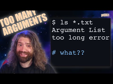 Bash "Argument List Too Long" - What is this error and how to fix it! You Suck at Programming #061
