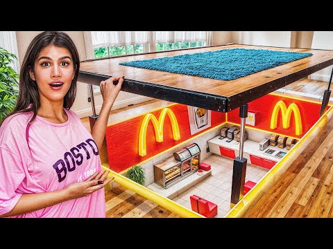 تو خونم یه رستوران و کافیشاپ مخفی ساختیم🤯