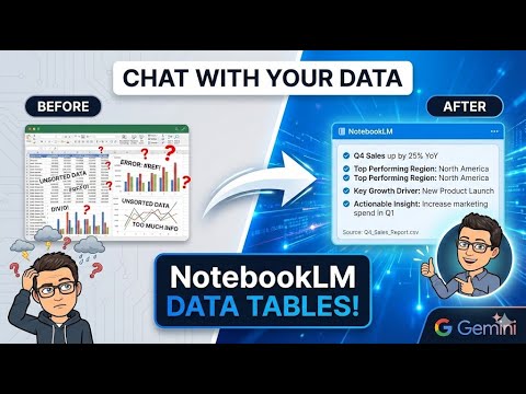 How to Use Google NotebookLM to Create Data Tables (Step-by-Step) process Explained | Data Tables |
