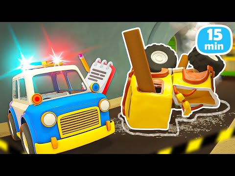 Helper Cars Cartoons for Kids. 15-Minute Compilation – The Helper Cars
