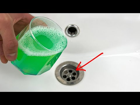 Dirty, clogged sink as good as new in 1 minute! Great tips for cleaning your home!