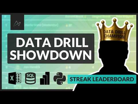 Data Drill Showdown #6: Streak Leaderboard | Excel vs. Power BI vs. SQL vs. Python