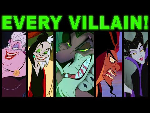 Every Disney Villain RANKED from Least to Most EVIL!