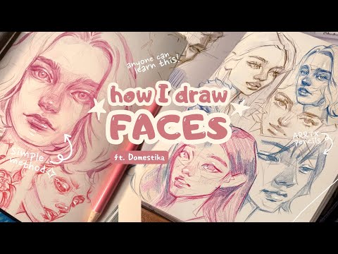 ₊✧ drawing faces in a week  ๋࣭ °/ learning with Domestika ~