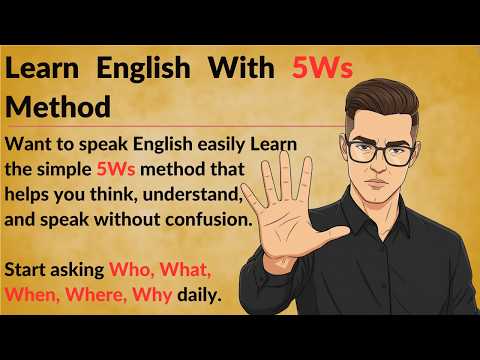 Learn English With 5Ws Method || Graded Reader || When, Where, why, What, and who ( 5Ws Method)