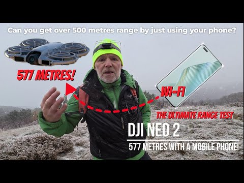DJI Neo 2 Phone only Wi-Fi Range of 577 metres with RTH #djineo2 #dronerangetest