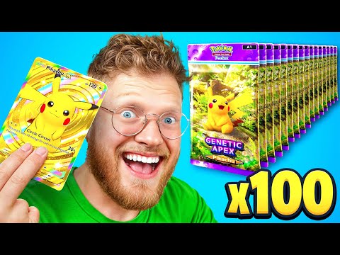 I Opened 100 PIKACHU Packs In TCG Pocket!