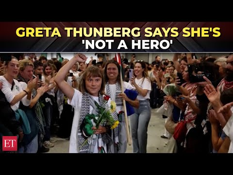 Greta Thunberg says she's 'not a hero' as she lands in Athens after Israeli detention