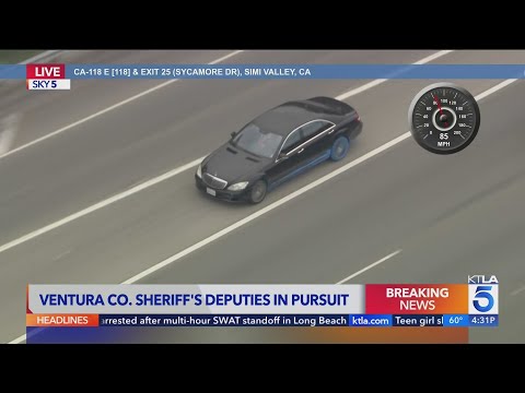 Ventura County deputies pursue theft suspects in high-speed chase | Los Angeles Car Chases