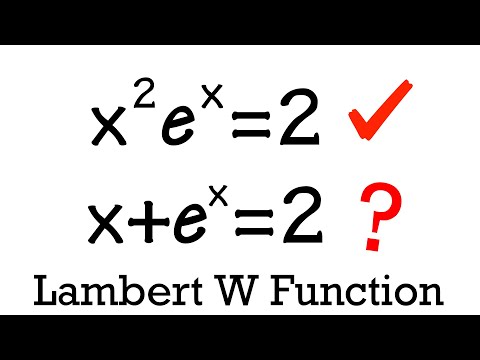 You can't solve these equations with logarithms! You NEED the Lambert W function