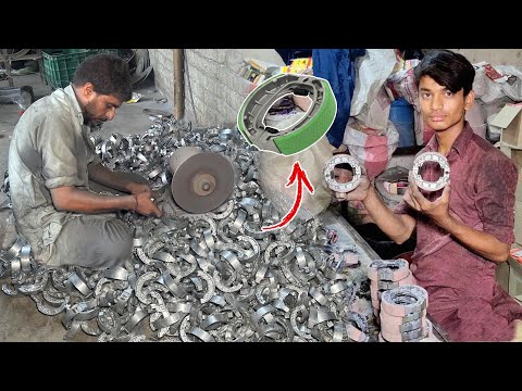Recycling Process of Old Metal Scrap to Make New Bike Brakes Shoe | Waste Recycling