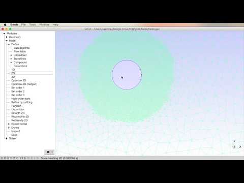 Grid Generation - GMSH - 7 - Controlling Grid Point Density with Fields