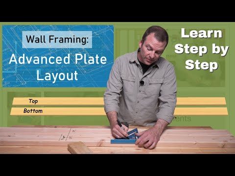 Learn how to do Wall Framing Plate Layout, Step by Step