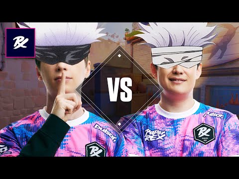 1v1 in VALORANT but we're blindfolded!