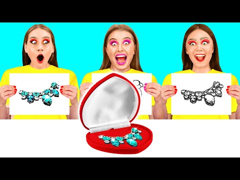 Кто Лучше Нарисует Предмет, Получит Его Челлендж | Забавные Лайфхаки с Едой от DuKoDu Challenge