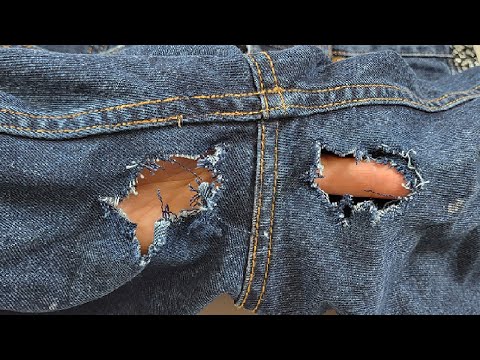 Magic Fix: How to Repair Big Holes in Jeans Between the Legs Without Leaving a Trace