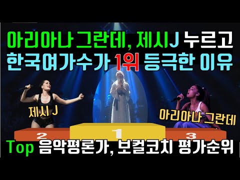아리아나 그란데, 제시J 대신 디바 소향 1위 등극 이유, 해외 음악평론가 보컬코치 평가 반응, 3분기 리액션 순위 Reaction to So Hyang & Vocal Coach