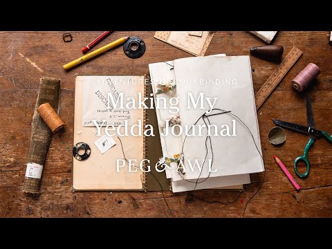 How to Make a Hardcover Book with Vintage Materials | Adventures in Bookbinding | Peg and Awl