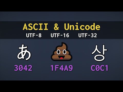 How Computers Store Text - ASCII, Unicode, UTF-8, UTF-16, and UTF-32