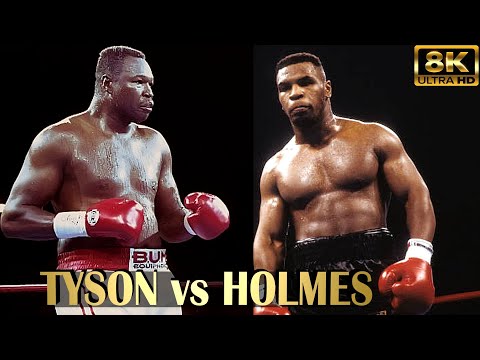 Mike Tyson vs Larry Holmes | KNOCKOUT Boxing Fight | 8K Ultra HD