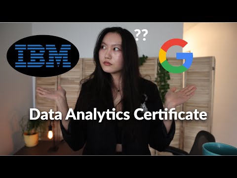 What's the best certificate for data analysts? Google vs IBM Data Analyst Certificate