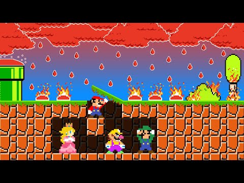 Mario Created Bunker to Survive LAVA RAIN in Super Mario Bros.