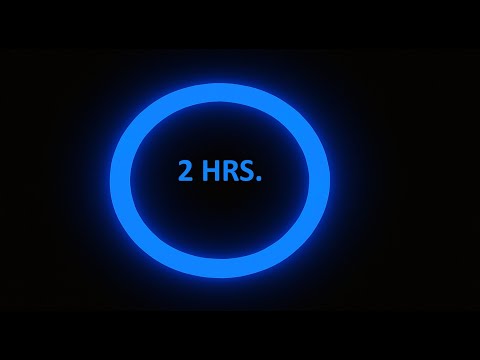 Blue Neon Ring – 2 Hours | LED Loop Screensaver for Calm & Deep Focus