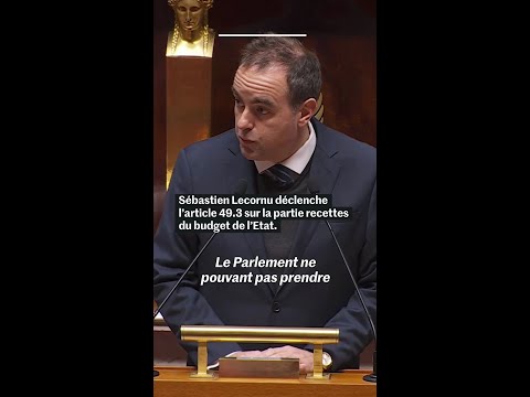 Budget 2026 : Sébastien Lecornu active l'article 49.3