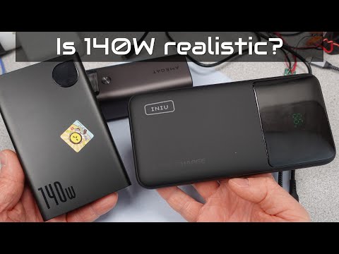 Iniu 140W USB Power Bank versus others