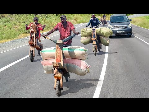 Riding Africa’s Super Cheap Wooden Scooters to Their Extreme Limits