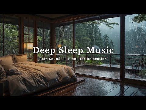 Relaxing Sleep Music with Rain Sounds + Piano | Stress Relief, Anxiety, Deep Sleep And Inner Calm