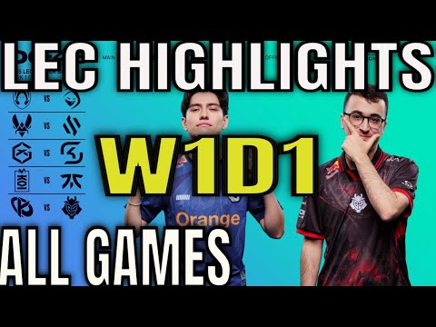 LEC Highlights ALL GAMES W1D1 Winter Playoffs - Week 1 Day 1