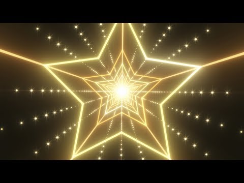 Beautiful Star Neon Tunnel and Endless Glow Lights Shining Bright 4K TikTok Trend Background
