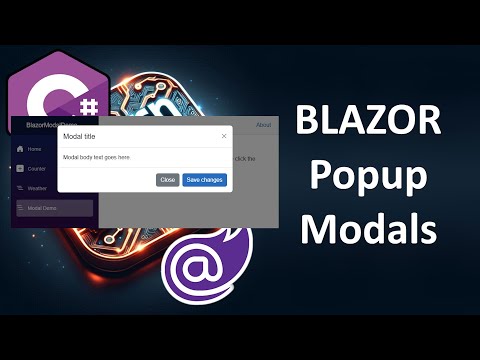 Blazor Popup Bootstrap Modals