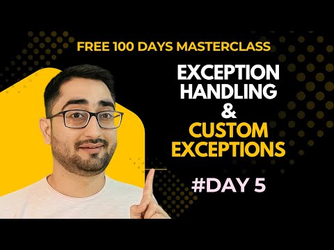 [DAY 5] HINDI Java Exception Handling Full Tutorial | try-catch, throw, throws, Custom Exceptions