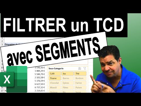 Tuto Excel - Filtre dans un TCD avec les segments (trucs et astuces)