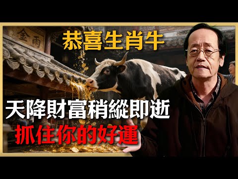 恭喜生肖牛！天降石破天驚的大喜訊！天上掉錢你不撿，別人可搶著撿！不點開後悔一整年！#倪海廈 #命理 #生肖 #運勢